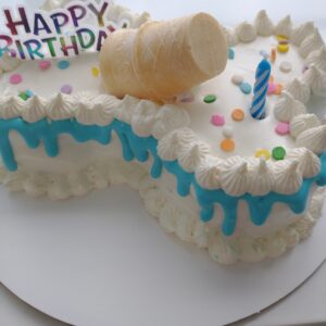 birthday_cake_large2 dog birthday cake shaped like a bone in a large size